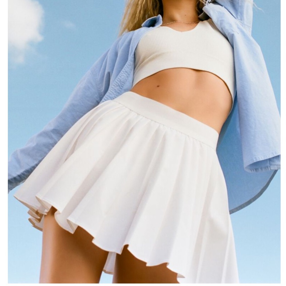 SOLD Garage Tessa Tennis Skirt White XS